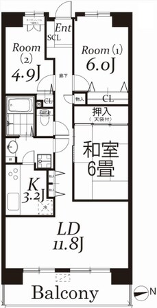 白井ロジュマンの物件間取画像